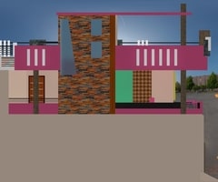 3d elevation of building @ chandrapur